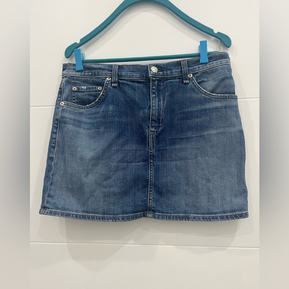 rag & bone Delancey Denim Skirt